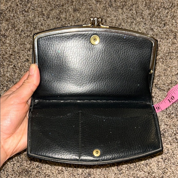 VINTAGE Leather & Tweed Clutch/Wallet - Picture 5 of 6